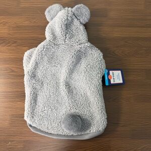 Top Paw Dog Sherpa Hoodie Teddy Bear Dog Sweater Cute with Ears Size Small